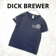 ディックブルーワー Tシャツ M ネイビー 半袖 ロゴ ラインストーン 綿100のサムネイル