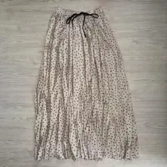 ZARA ドット柄 プリーツスカート Sサイズのサムネイル