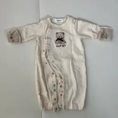 SLAP SLIP クマ刺繍 フリースロンパース 70