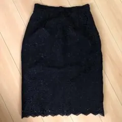 レースタイトスカート　紺Mのサムネイル