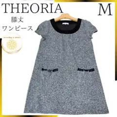 セオリア レディース ワンピース 膝丈 ギンガムチェック しまむら М m 春