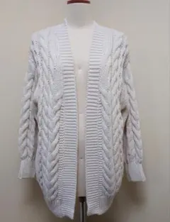 GU チャンキーニットボーイフレンドカーディガン