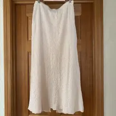 GU ロングスカート　ベージュ　L