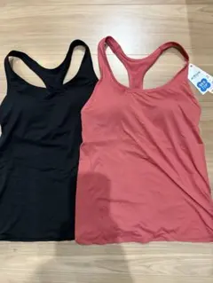 【新品】ユニクロ　エアリズム　レーサーバックブラタンクトップ　Mサイズ2枚セット
