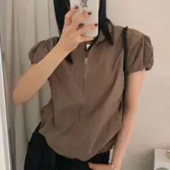 nugu アノラックウインドブレーカー半袖ジャケット