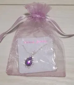 パープルストーン ネックレス Fashion Jewelry