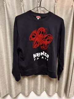 KENZO ブラックロゴスウェットシャツ - メルカリ