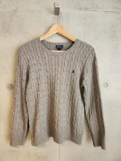 POLO RALPH LAUREN グレー ニットセーター