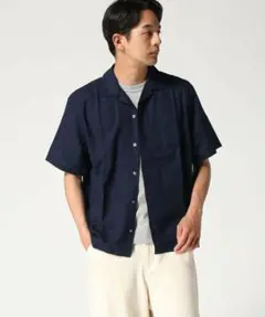 MUJI Labo リネンシルク開襟半袖シャツ Mサイズ - メルカリ
