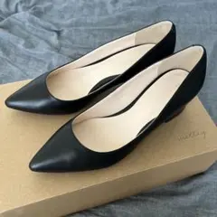 【美品】Viola & Emma 本革太ヒールパンプス 22cm/ヒール