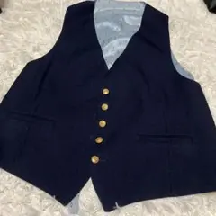 ネイビー スーツベスト M