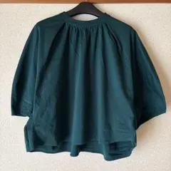 イクナ スズキタカユキ バルーンスリーブカットソー 後染め