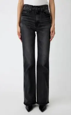 MOUSSY MVS FLARE デニム ブラック 24inch - メルカリ