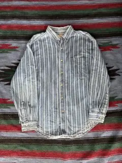 90s L.L.Bean stripe shirt made in usa