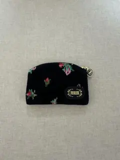 FEILER フラワーポーチ ブラック