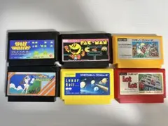 【動作確認済】ファミコンソフト 6本セット まとめ売り マリオ・パックマン他