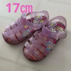 ハローキティ グリッターサンダル ピンク 16cm