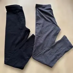 女の子 H&M キッズ ブラック レギンス 2枚セット まとめ売り 女児