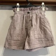 美品 ジーユー薄ピンクコーデュロイ ハーフパンツ150