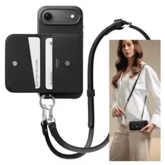 新品 【MagEasy】 iPhone Air ケース ショルダーストラップ付き