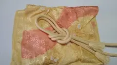 玉子色の帯揚げ、帯締めのセット MJ10―244