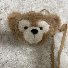 ダッフィー クマ顔型ポーチ