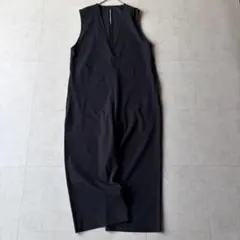 極美品✨デボンクール サマーウール サロペット ブラック ノースリーブ 