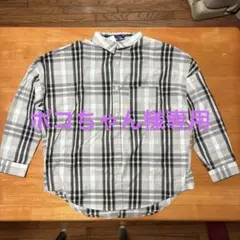 ポコちゃん様専用　レディース　チェック　長袖シャツ サイズM