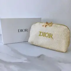 DIOR ディオール　ノベルティ　ポーチ　クリスマス　コスメ　ゴールド