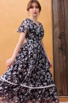 新品Her lip to camellia voile belted dress - メルカリ