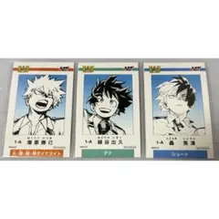 僕のヒーローアカデミア ヒロアカ ミニブロマイド 緑谷出久 爆豪勝己 轟焦凍