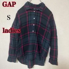 I*N様 GAP ギャップ レディース S チェック柄 長袖シャツ