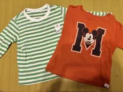 ベビー用長袖シャツ 90cm 2枚組