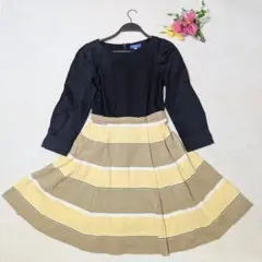 ブルーレーベルクレストブリッジ ワンピース 金ボタン ドッキング M 38