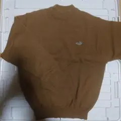CROCODILEブラウン ウール セーター Lサイズ