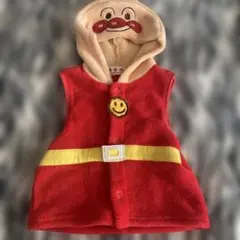 ANPANMAN ベビーベスト フリース フード付き