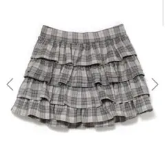 BUBBLES フリルパターンスカパン チェック　M