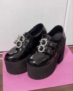 BUBBLES ダブルバックル厚底シューズ36のサムネイル