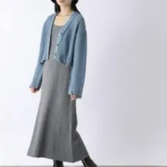 JEANASIS ⭐️ セット　ニット　カーディガン　ロングワンピース