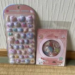 ハローキティ コットンパフィー カプセルフレーク 2個セット