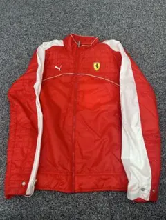 Puma Ferrari キルティングジャケット 赤白