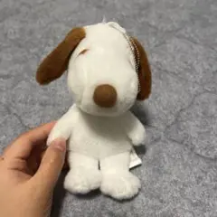 スヌーピーぬいぐるみ キーチェーン付き 約15cm