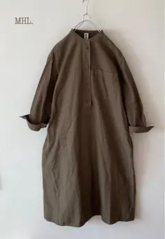 MHL. マーガレットハウエル バンドカラーシャツ ワンピース
