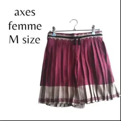【axes femme】プリーツスカート風 キュロット Mサイズ