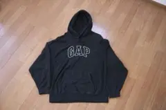 90s OLD GAP ロゴ スウェットパーカー 紺タグ