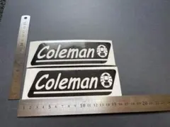 コールマン　Coleman カッティング　ステッカー　黒2枚