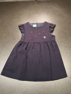 【familiar】ジャンバースカート 90cm ネイビー