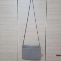 牛革グレー サコッシュ