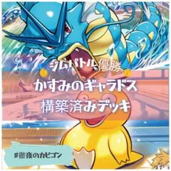 【2/2ジムバトル優勝】カスミのギャラドス構築済みデッキ