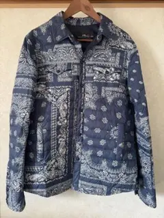 RLX RALPH LAUREN ペイズリー柄 薄手ダウンブルゾンジャケット　S